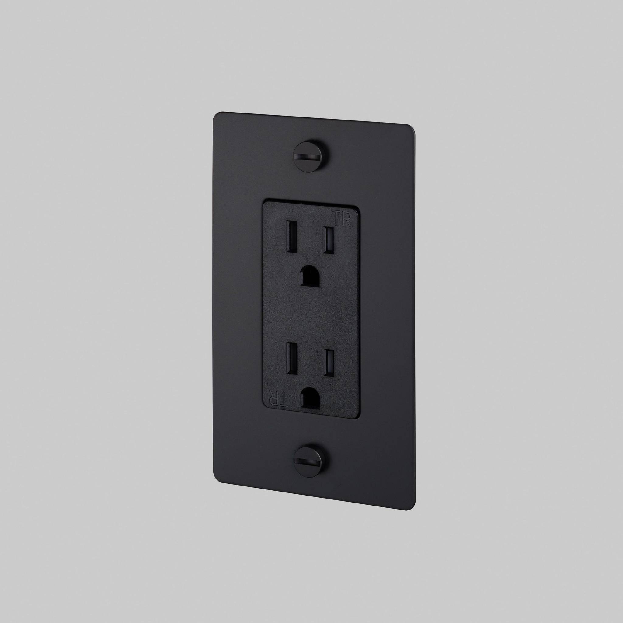1G DUPLEX OUTLET / CROSS / WITHOUT LOGO