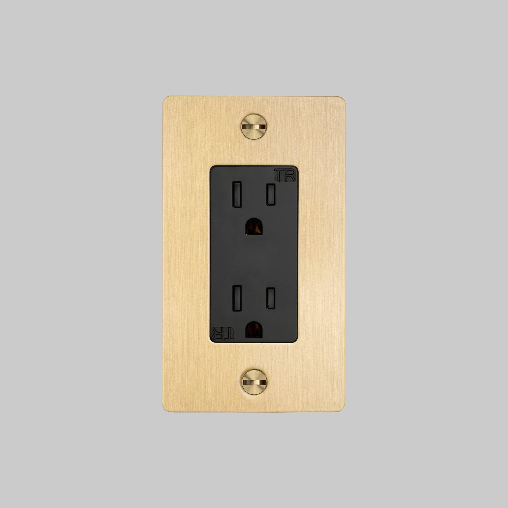 1G DUPLEX OUTLET / CROSS / WITHOUT LOGO