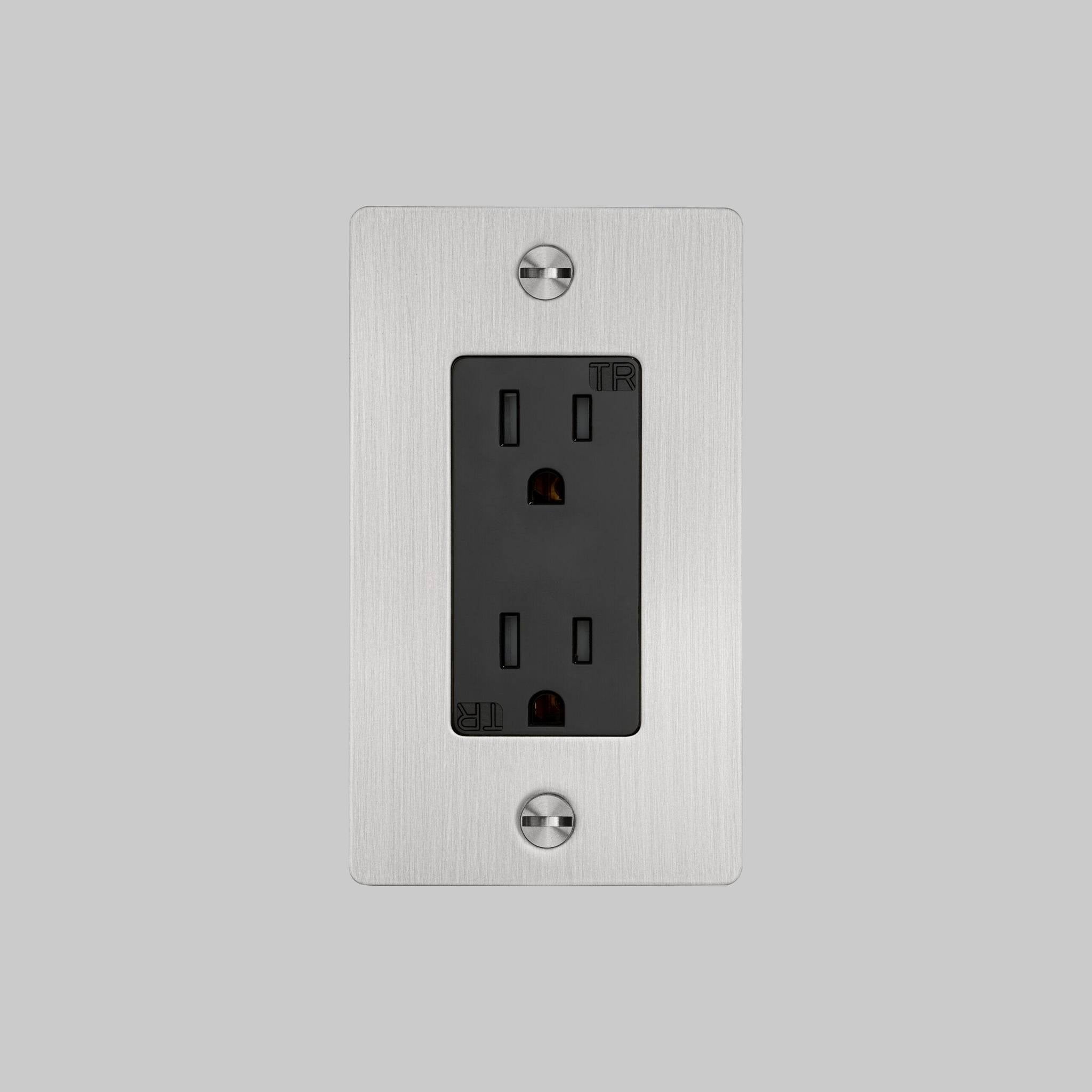 1G DUPLEX OUTLET / CROSS / WITHOUT LOGO