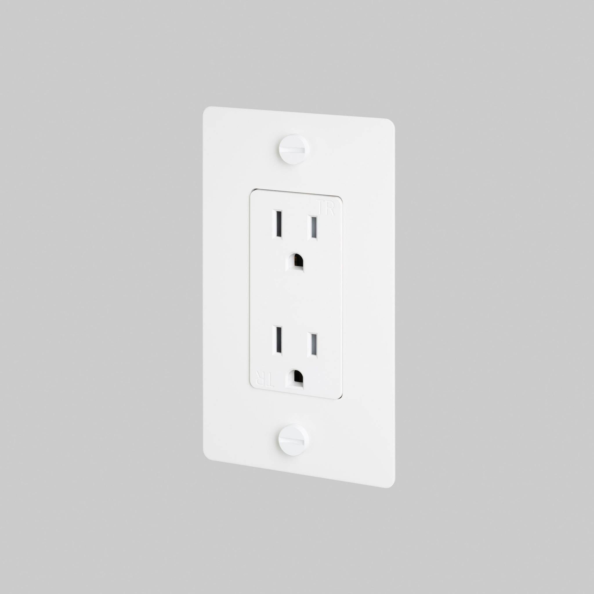 1G DUPLEX OUTLET / CROSS / WITHOUT LOGO