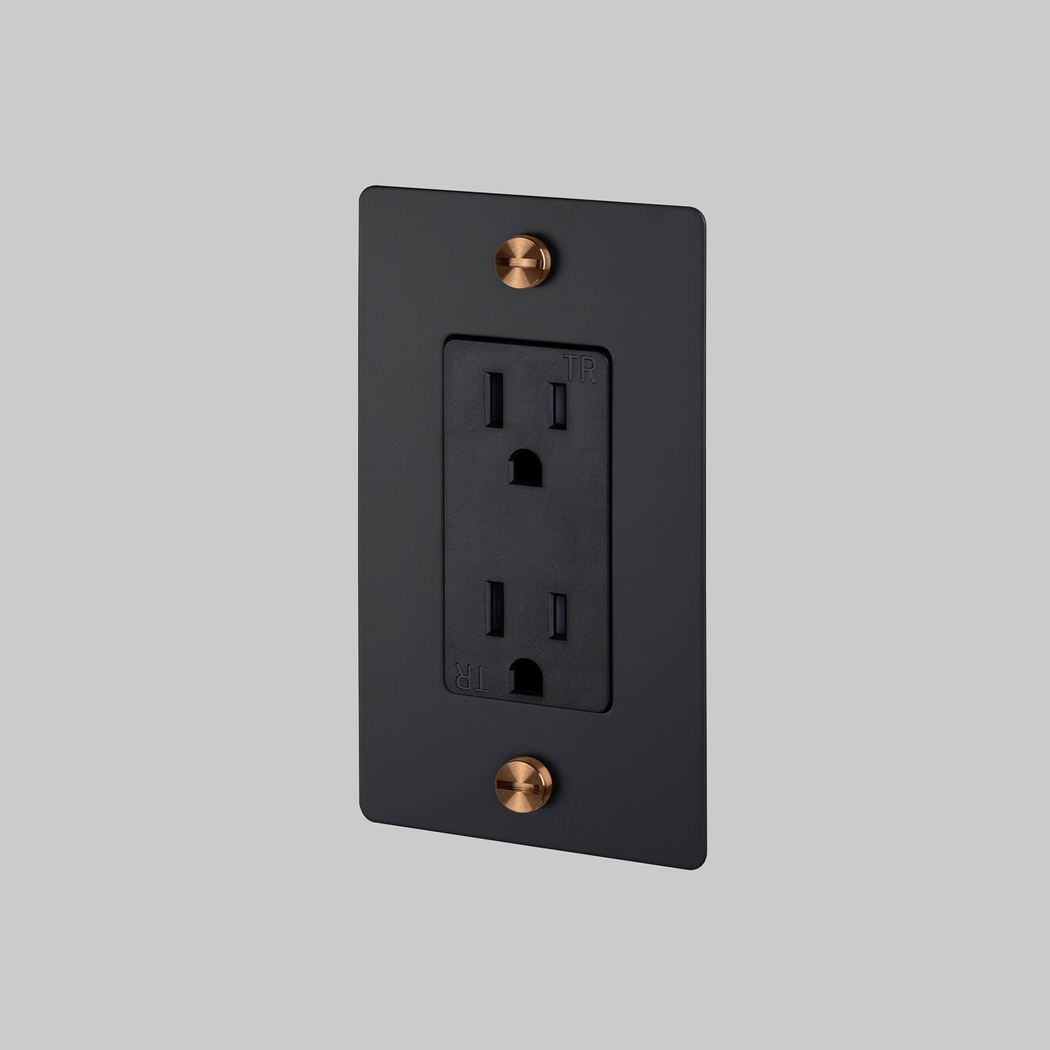 1G DUPLEX OUTLET / CROSS / WITHOUT LOGO
