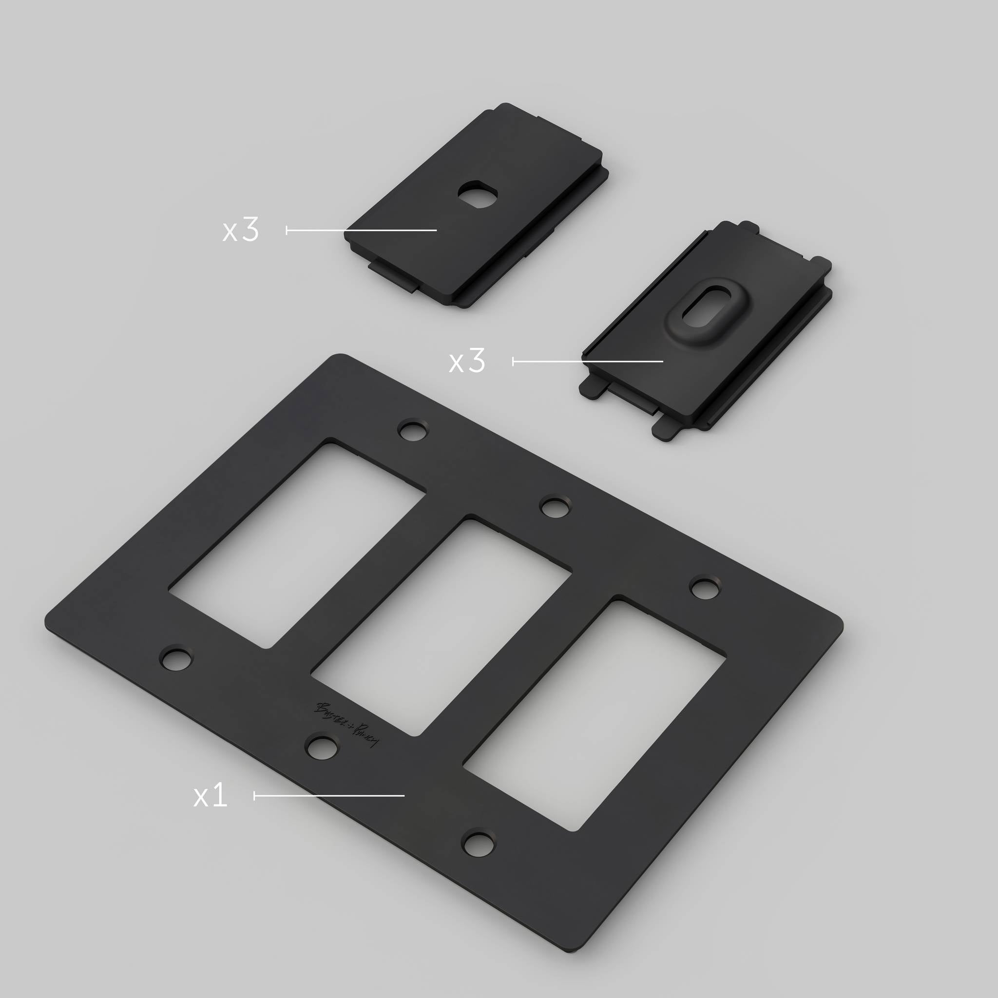 3G PLATE / POLYCARBONATE / WITH LOGO