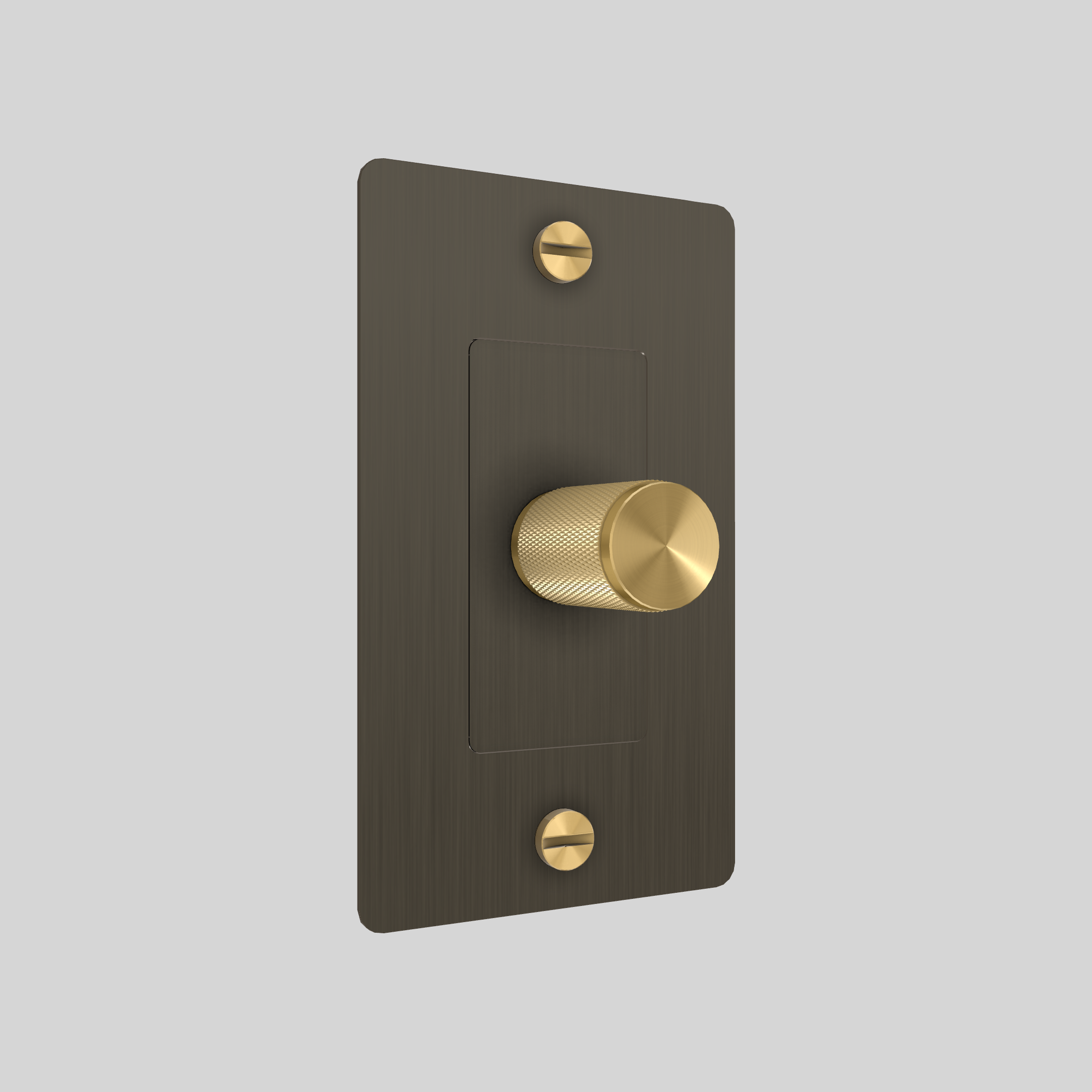1G DIMMER / CROSS / WITHOUT LOGO / SMOKED BRONZE / BRASS