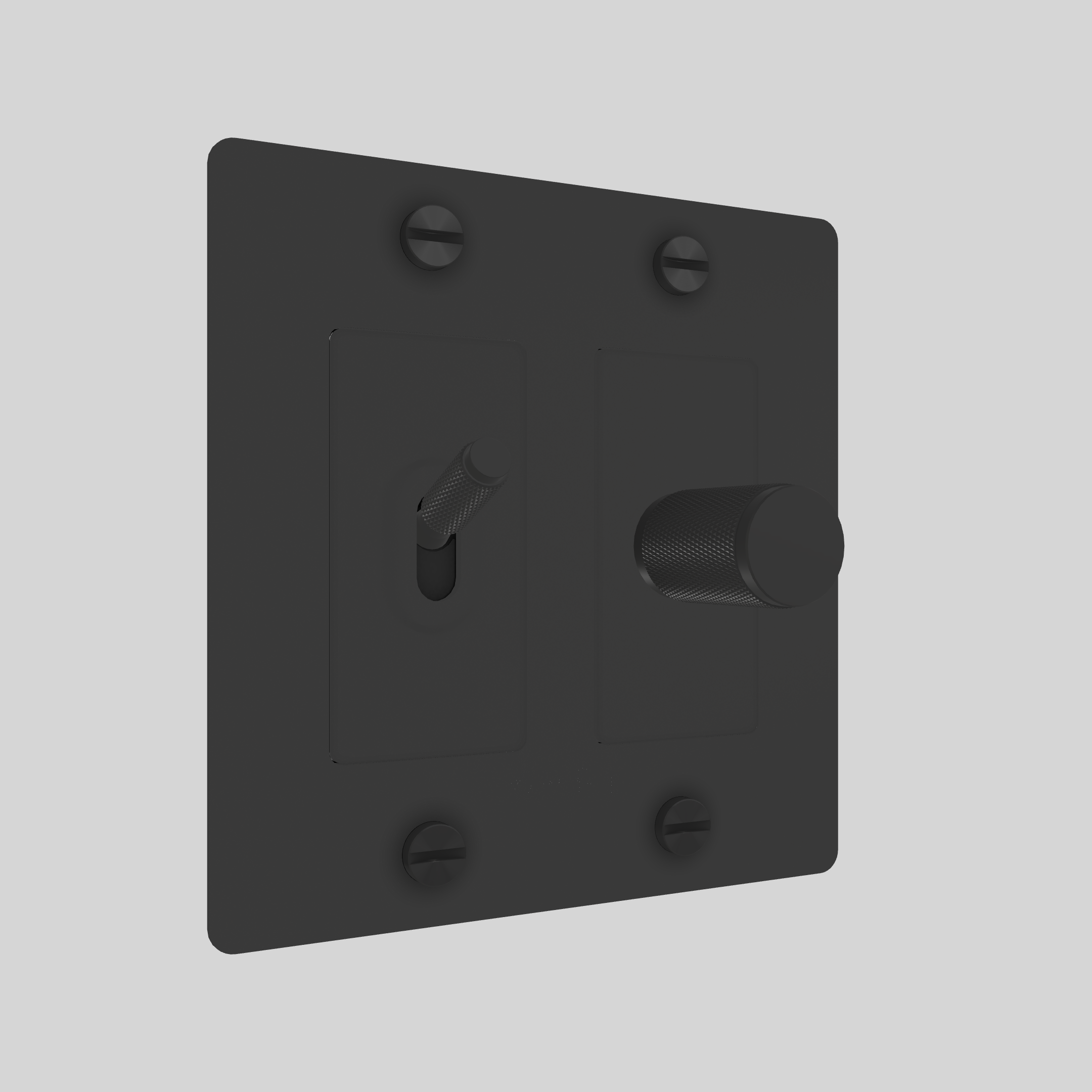 2G TOGGLE & DIMMER / CROSS / WITHOUT LOGO / BLACK / BLACK