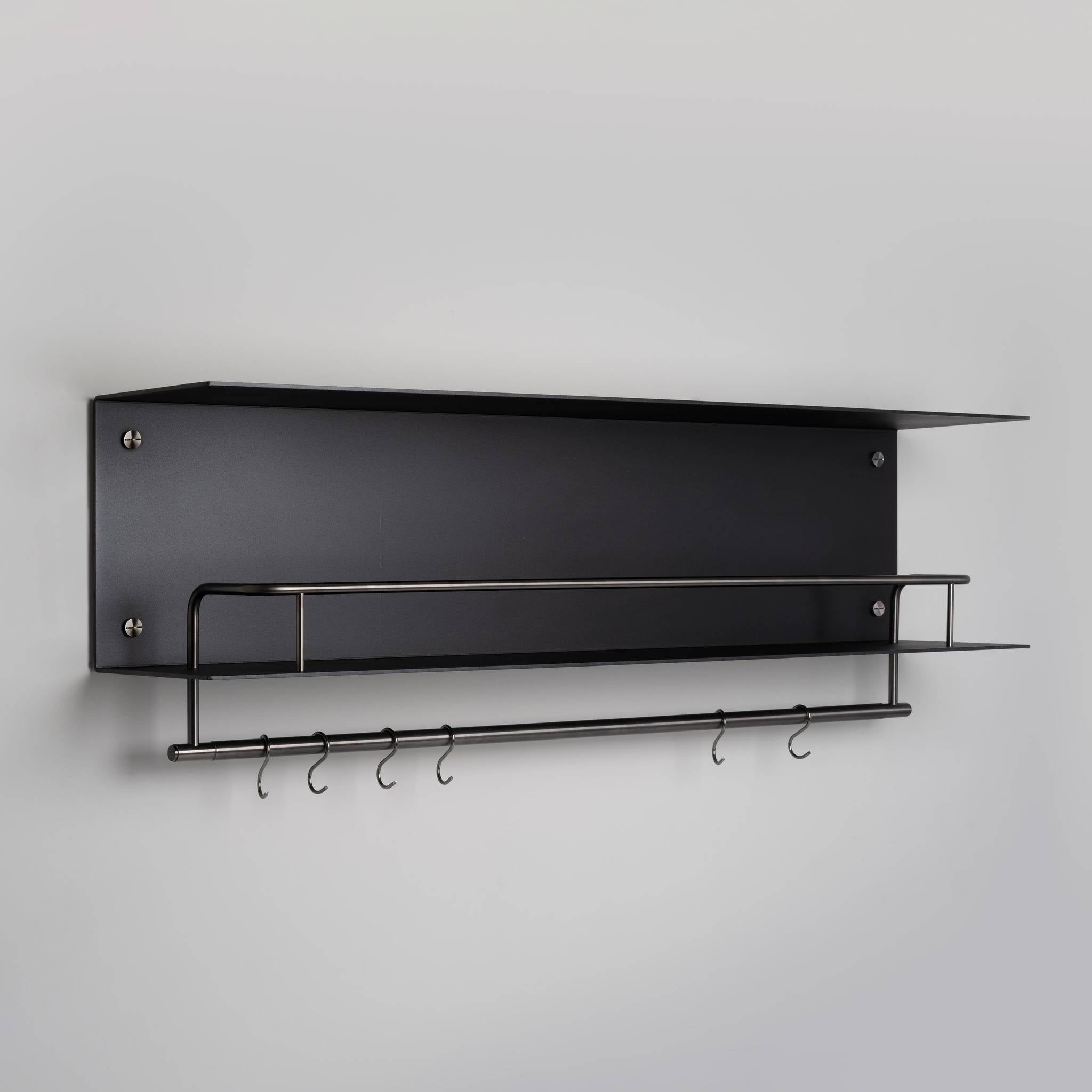 KITCHEN SHELF / HANGER / BLACK