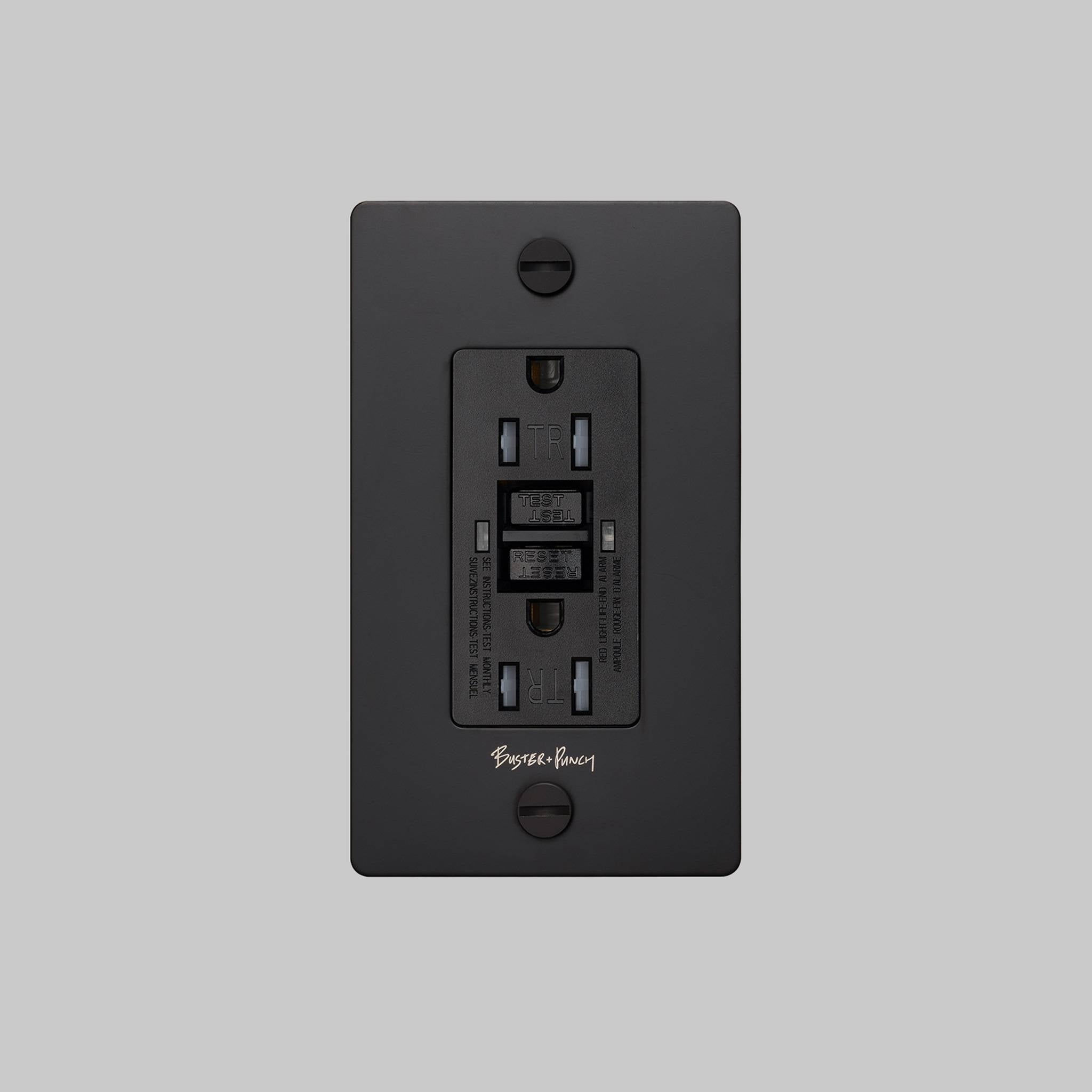 1G DUPLEX OUTLET / GFCI / CROSS / WITH LOGO