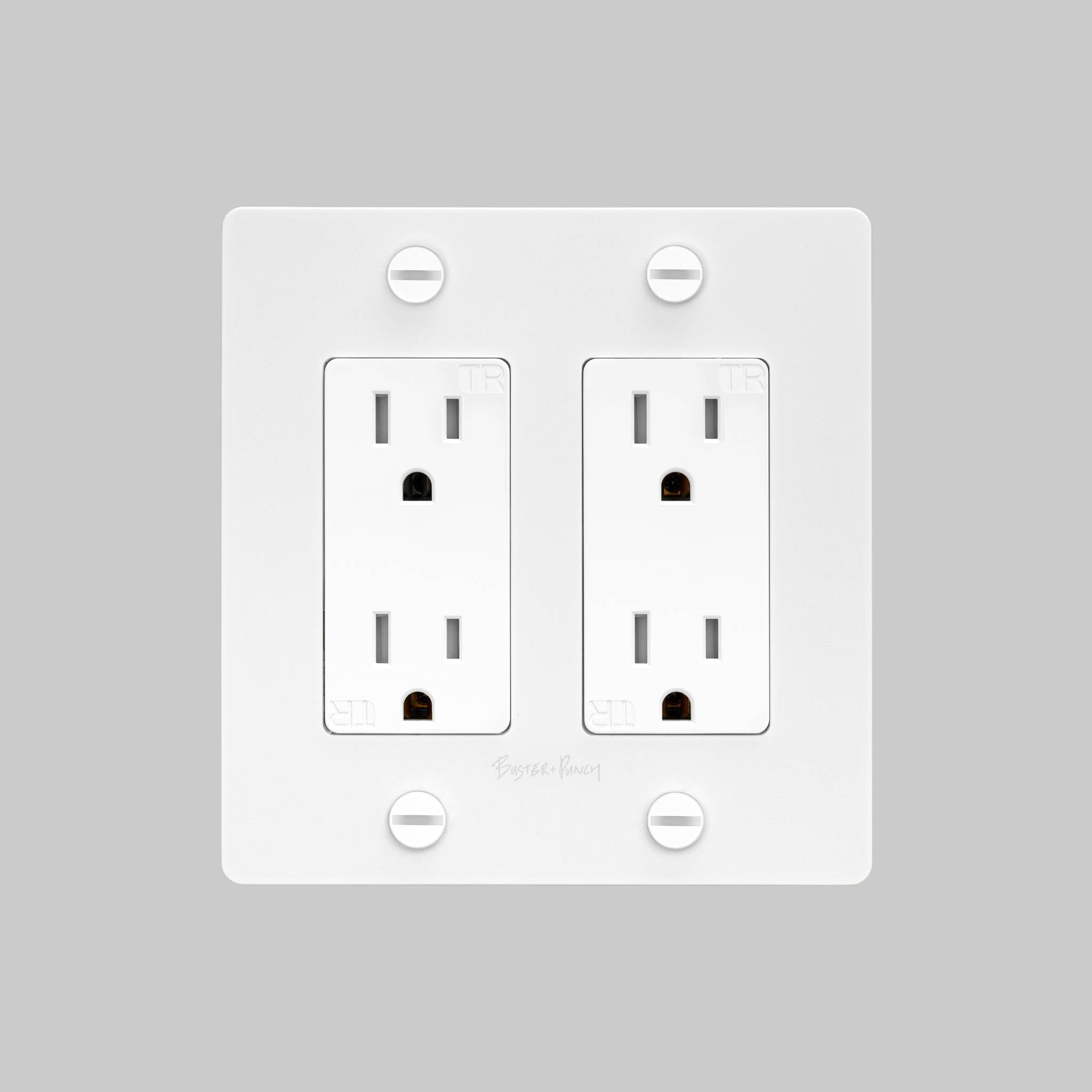 2G DUPLEX OUTLET / CROSS  / WITH LOGO