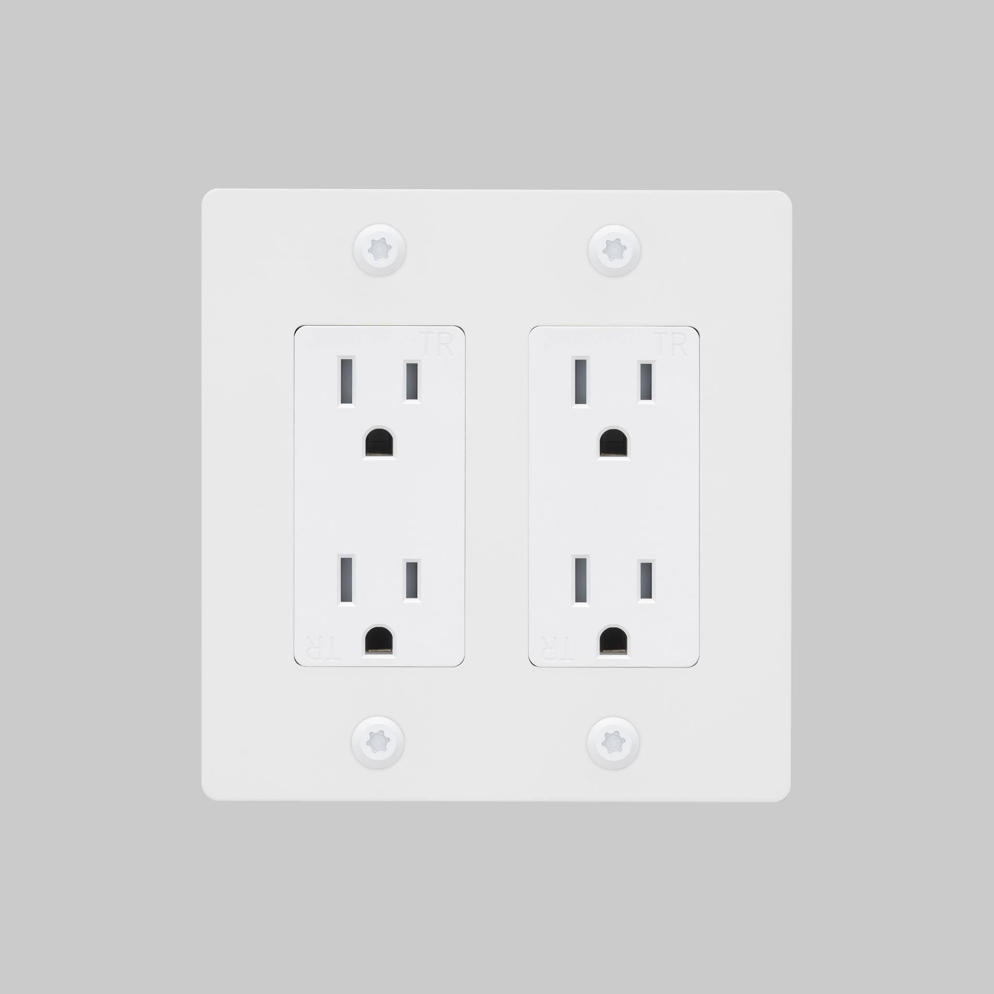 2G DUPLEX OUTLET / LINEAR / WITHOUT LOGO