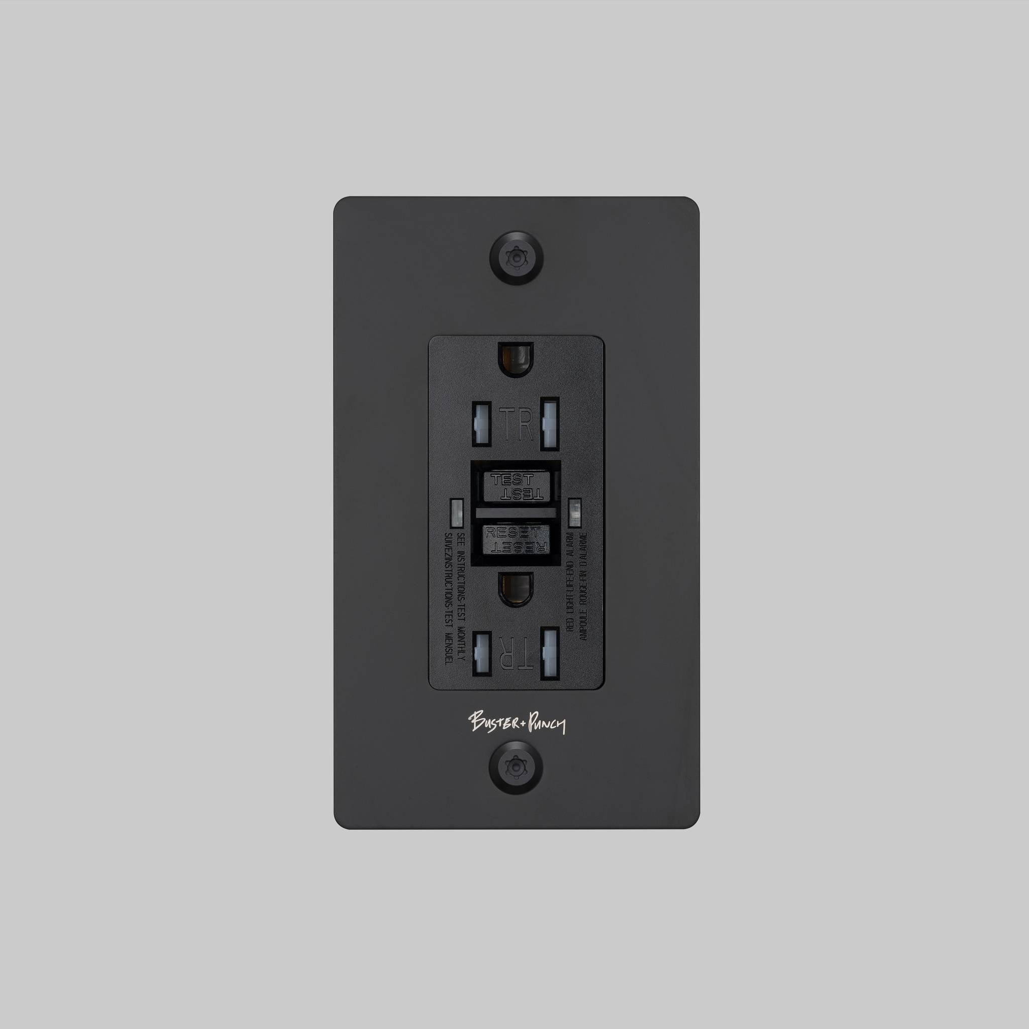 1G DUPLEX OUTLET / GFCI / LINEAR / WITH LOGO