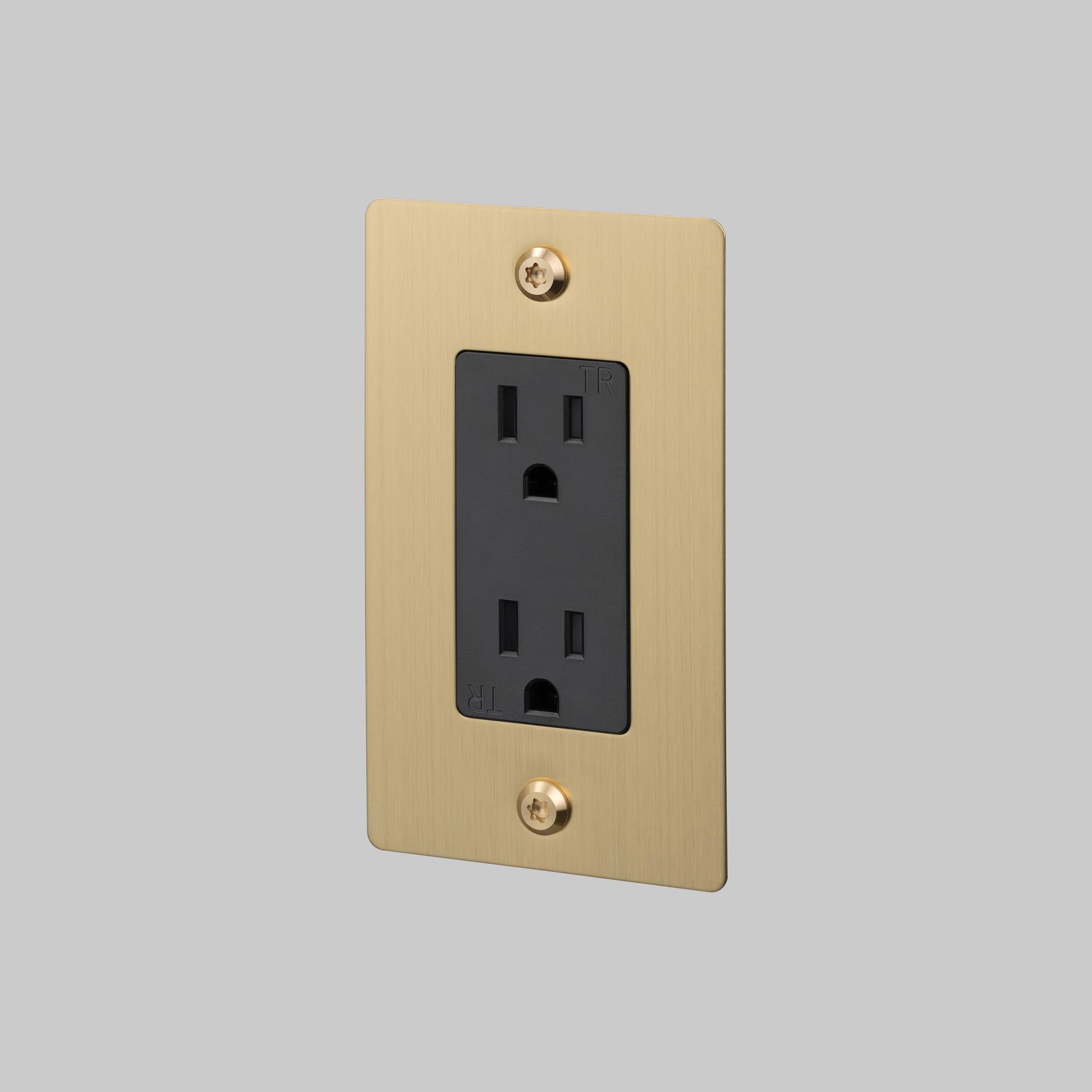 1G DUPLEX OUTLET / LINEAR / WITHOUT LOGO