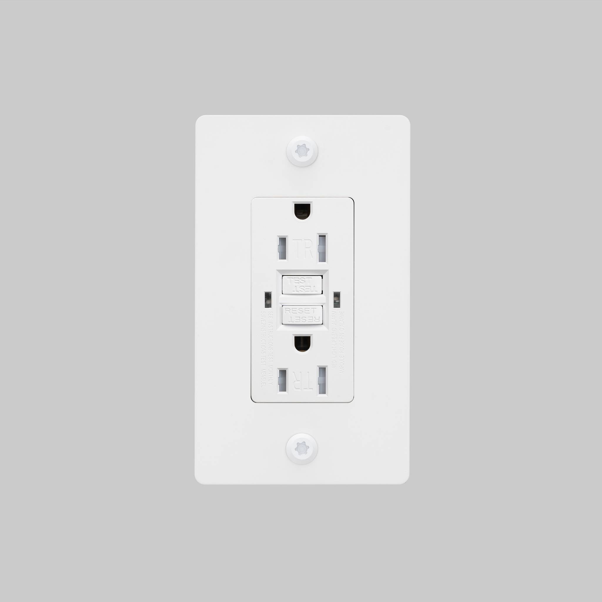 1G DUPLEX OUTLET / GFCI / LINEAR / WITHOUT LOGO
