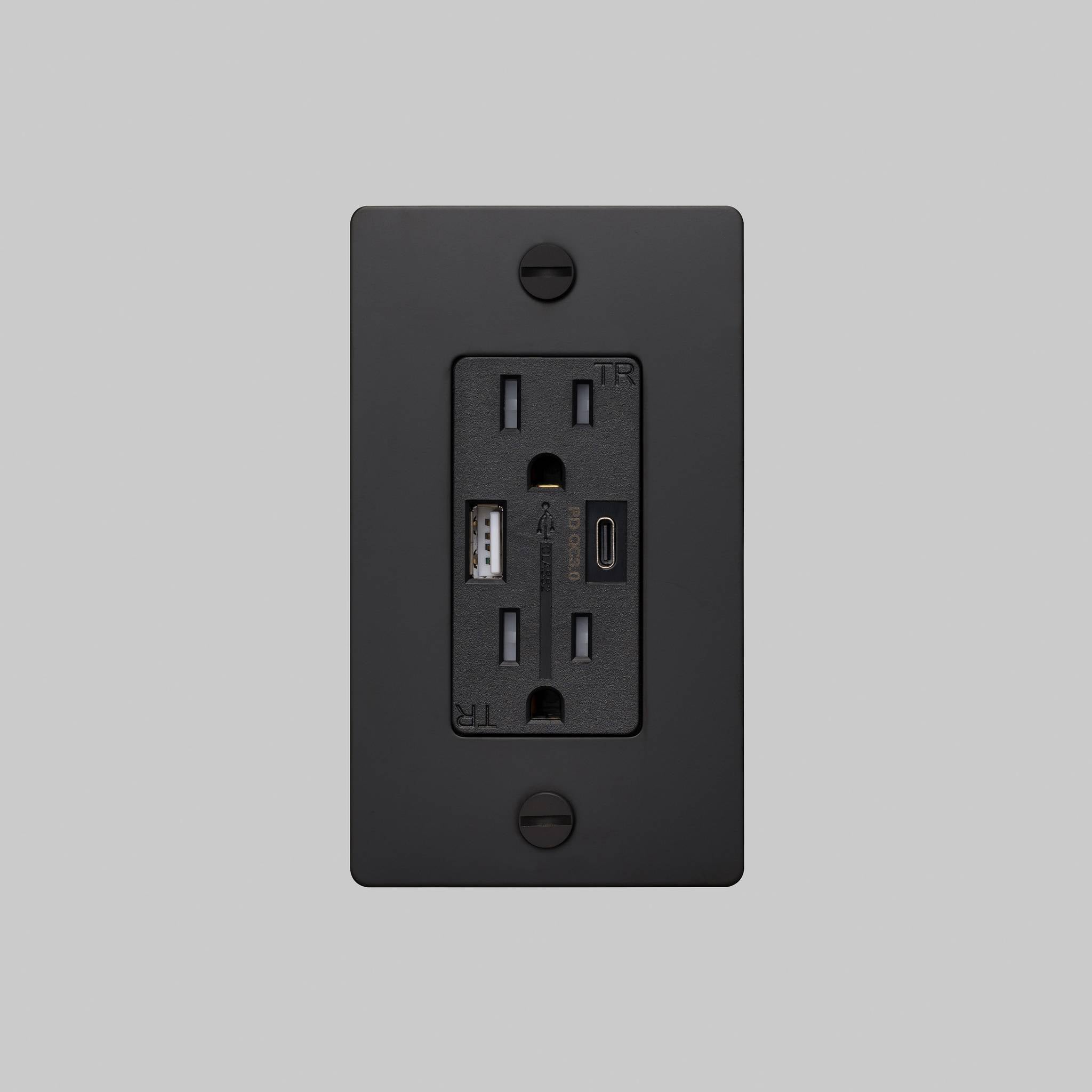 1G DUPLEX OUTLET / USB A + C / CROSS / WITHOUT LOGO