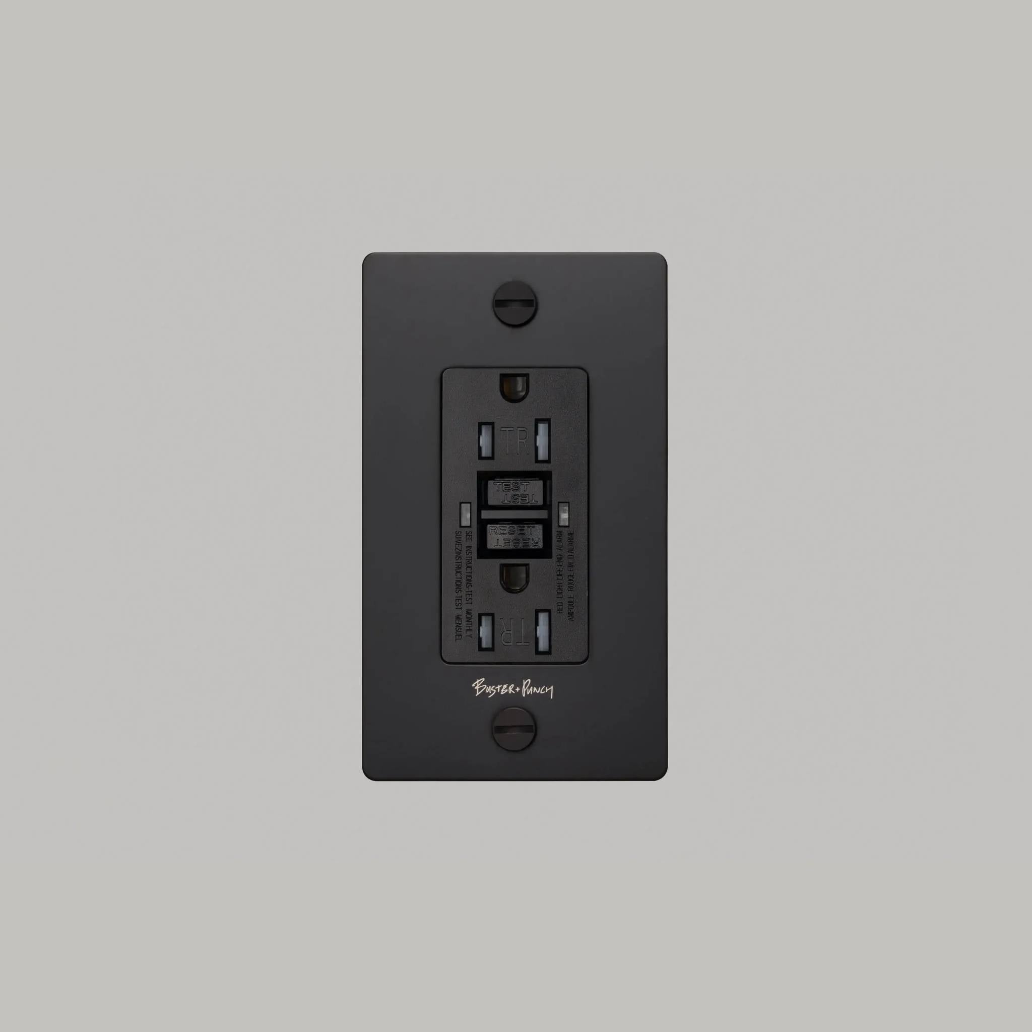 1G DUPLEX OUTLET / GFCI / CROSS / WITH LOGO